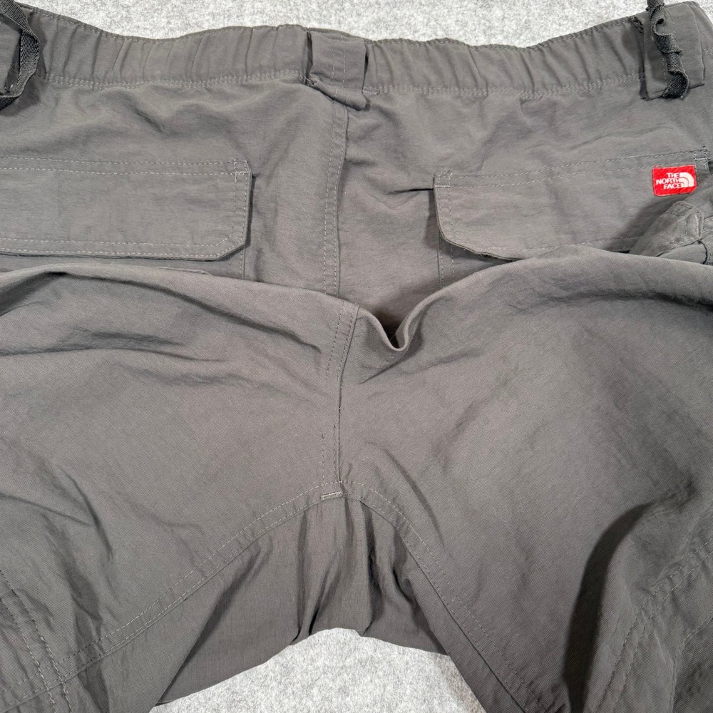 The North Face Mens Paramount Convertible Hiking Pants Gray Nylon Zip Off Large - Picture 12 of 16
